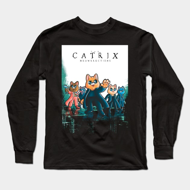 The Catrix Long Sleeve T-Shirt by Cromanart